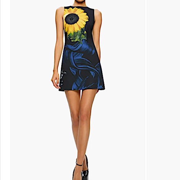 ALICE + OLIVIA Clyde A-Line Shift Dress - Picture 1 of 15